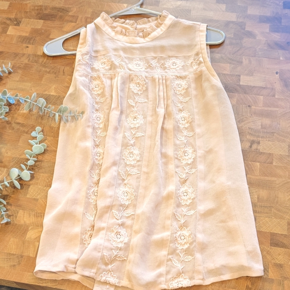 Vintage Style Sheer Blouse